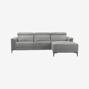 Loft24 – Hörn Soffa 3 Sits 1 Recliner Höger Manuell Lund – Grå – 3-sits soffor – Från Homeroom