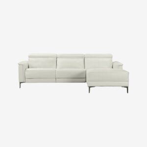 Loft24 – Hörn Soffa 3 Sits 1 Recliner Höger Manuell Lund – Vit – 3-sits soffor – Från Homeroom