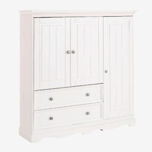 Loft24 – Ingångsskåp Melissa 3 Dörrar/2 Lådor – Vit – Skåp – Från Homeroom