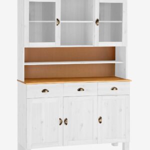 Loft24 – Kök Collection Oslo 2 glasdörrar/3 dörrar/3 lådor Large – Vit – Skåp – Från Homeroom