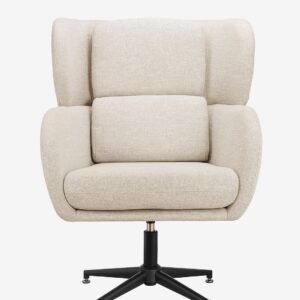 Loft24 – Loungestol snurrfåtölj Vanessa – Vit – Fåtöljer – Från Homeroom