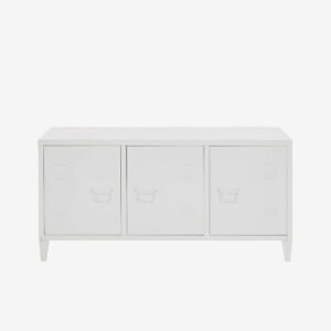 Loft24 – Lowboard Salino 3 Dörrar – Vit – Byråar – Från Homeroom