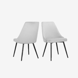 Loft24 – Matstol 2Pk Natascha – Grå – Stolar – Från Homeroom