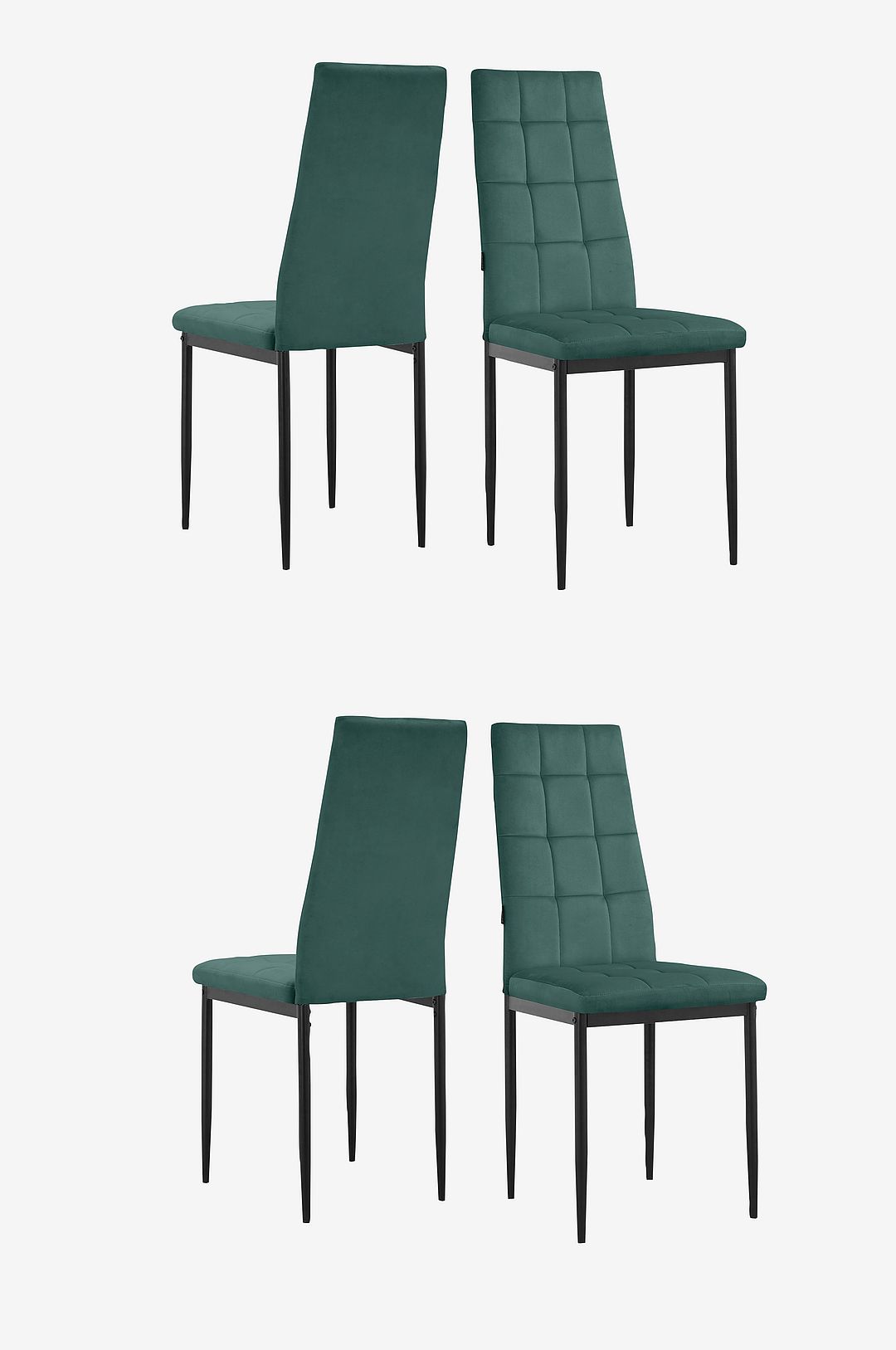 Loft24 – Matstol 4 Pk Becca – Grön – Stolar – Från Homeroom