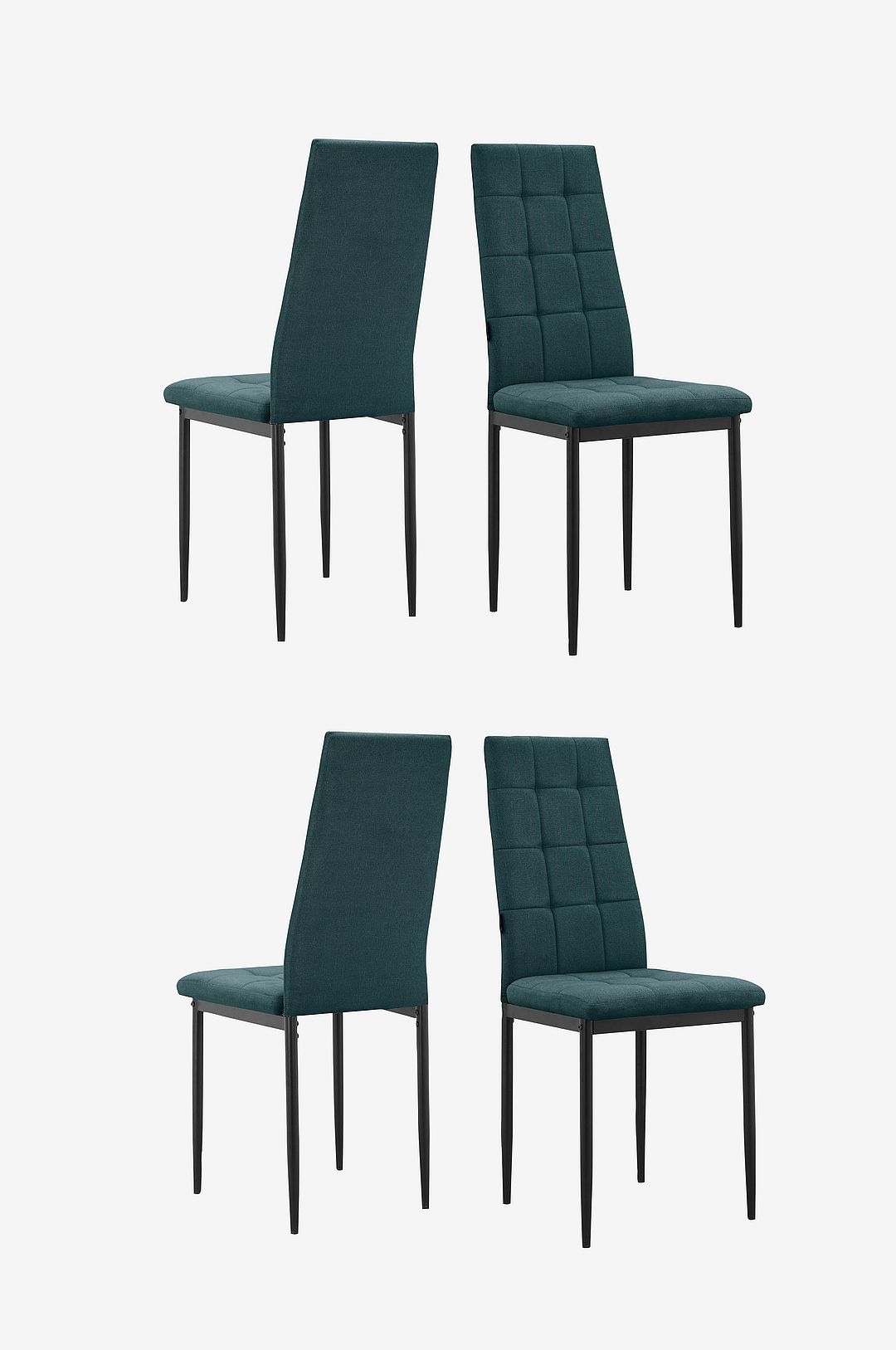 Loft24 – Matstol 4 Pk Becca – Grön – Stolar – Från Homeroom