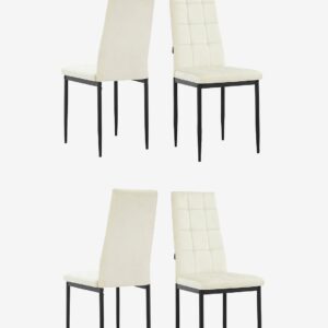 Loft24 – Matstol 4 Pk Becca – Vit – Stolar – Från Homeroom