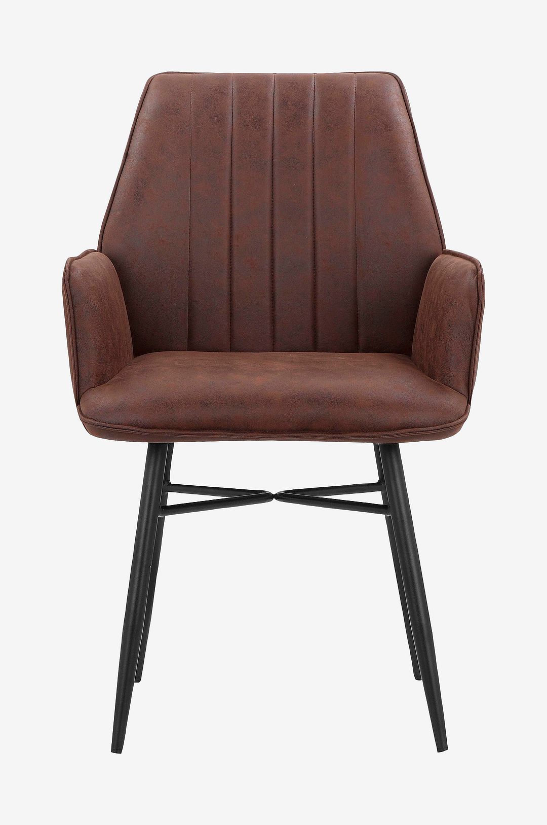 Loft24 – Matstol med armstöd ANZO, 2-pack – Brun – Karmstolar – Från Homeroom