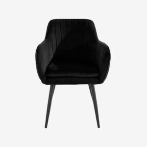 Loft24 – Matstol med armstöd BIBI, 2-pack – Svart – Karmstolar – Från Homeroom