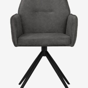 Loft24 – Matstol med armstöd CAPO, 2-pack – Grå – Karmstolar – Från Homeroom