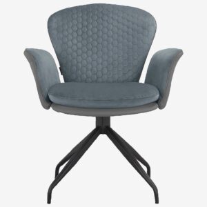 Loft24 – Matstol med armstöd LUCIA, 2-pack – Grå – Karmstolar – Från Homeroom