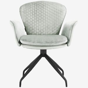 Loft24 – Matstol med armstöd LUCIA, 2-pack – Grå – Karmstolar – Från Homeroom