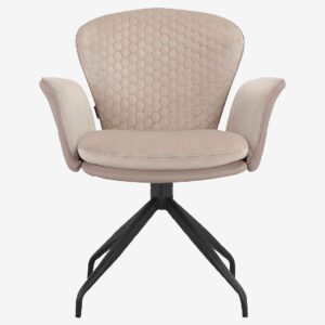 Loft24 – Matstol med armstöd LUCIA, 2-pack – Vit – Karmstolar – Från Homeroom