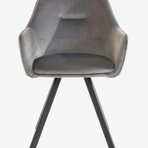 Loft24 – Matstol med armstöd Nina – Grå – Karmstolar – Från Homeroom