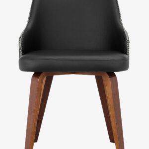 Loft24 – Matstol med armstöd OKIDO, 2-pack – Svart – Karmstolar – Från Homeroom