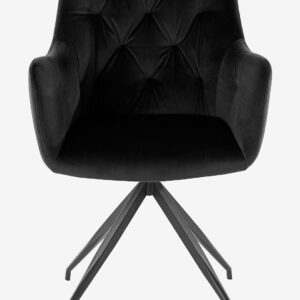 Loft24 – Matstol med armstöd TINA, 2-pack – Svart – Karmstolar – Från Homeroom