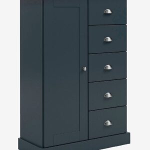 Loft24 – Motala byrå med 1 dörr 5 lådor – Vit – Skåp – Från Homeroom