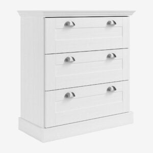 Loft24 – Motala byrå med 3 lådor – Vit – Skåp – Från Homeroom