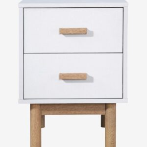 Loft24 – Nattduksbord 2 lådor Melanie – Vit – Sängbord – Från Homeroom