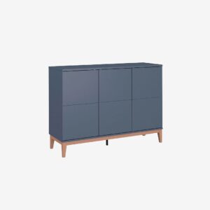 Loft24 – Pelle Sideboard med 3 dörrar i Mdf – Grå – Avlastningsbord & sidobord – Från Homeroom