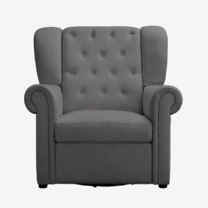 Loft24 – Recliner Gungstol med svängfunktion Lillyse – Grå – Fåtöljer – Från Homeroom