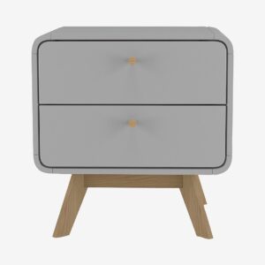 Loft24 – Sängbord Cassie – Grå – Sängbord – Från Homeroom