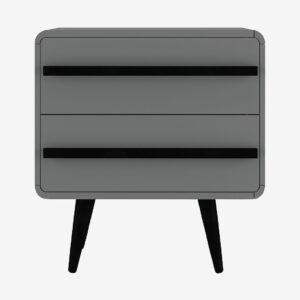 Loft24 – Sängbord Chantal – Grå – Sängbord – Från Homeroom