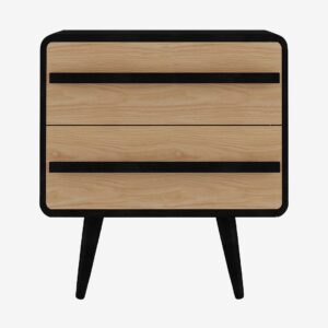 Loft24 – Sängbord Chantal – Svart – Sängbord – Från Homeroom