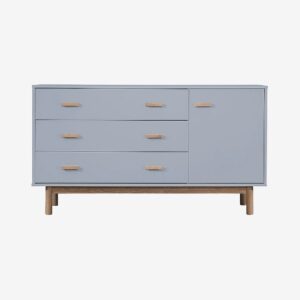 Loft24 – Sideboard 1 dörr 3 lådor Melanie – Grå – Byråar – Från Homeroom