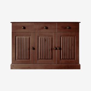 Loft24 – Sideboard 3 dörrar 2 lådor Mille – Brun – Byråar – Från Homeroom