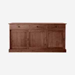 Loft24 – Sideboard med 3 dörrar 3 lådor Harry – Brun – Byråar – Från Homeroom