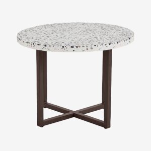 Loft24 – Sidobord Steph Ø60 – Vit – Småbord – Från Homeroom