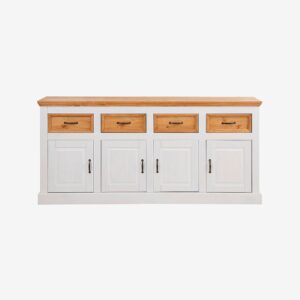 Loft24 – Skänk 4 dörrar 4 lådor Selma – Vit – Skänkar & sideboards – Från Homeroom