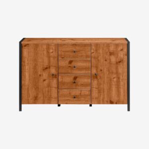 Loft24 – Skänk Chris 2 dörrar/4 lådor – Brun – Skänkar & sideboards – Från Homeroom
