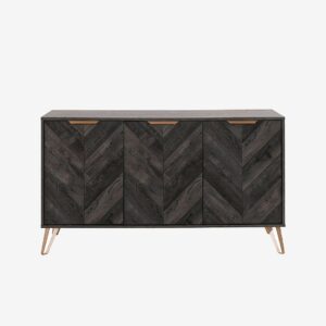Loft24 – Skänk Dark Wood 3 Dörr – Brun – Skänkar & sideboards – Från Homeroom