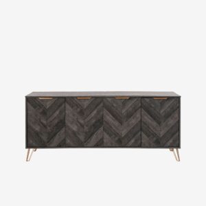 Loft24 – Skänk Dark Wood 4 Dörr – Brun – Skänkar & sideboards – Från Homeroom