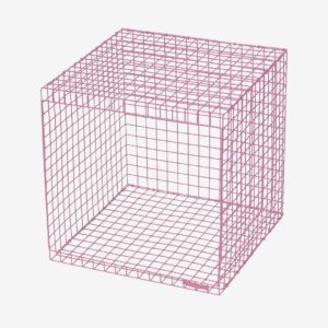 Loft24 – Skänk Wire Cubic – Röd – Avlastningsbord & sidobord – Från Homeroom