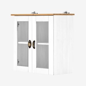 Loft24 – Väggskåp Toscana 2 glasdörr – Vit – Skåp – Från Homeroom