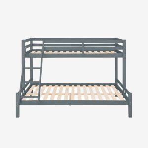 Loft24 – Våningssäng ALPI2 140 x 200 cm – Grå – Sängramar – Från Homeroom