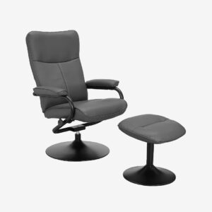 Loft24 – Vilstol med pall Istad – Grå – Fåtöljer – Från Homeroom