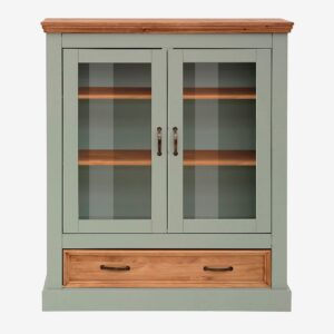 Loft24 – Vitrinskåp Låg Selma – Grön – Skåp – Från Homeroom