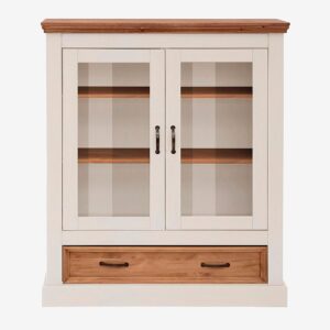 Loft24 – Vitrinskåp Låg Selma – Vit – Skåp – Från Homeroom