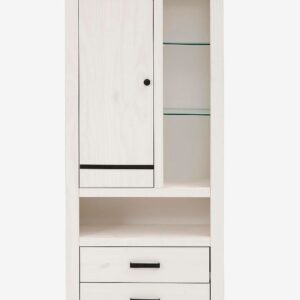 Loft24 – Vitrinskåp Loki 1 dörr/2 lådor – Vit – Skåp – Från Homeroom