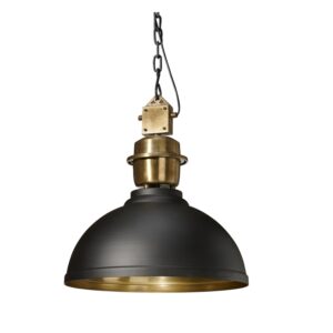 MANCHESTER Taklampa Svart/Mässing