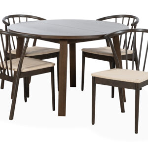 MATILDA 120-220/NINNI Matgrupp 4 Stolar Brun