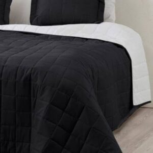 MATILDA överkast – enkelsäng 180×260 cm Svart/vit