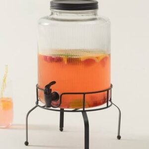 MAXIM behållare med tappkran och ställning Transparent