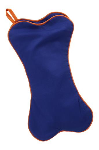 MAZIE julstrumpa till hund & katt Klarblå/orange