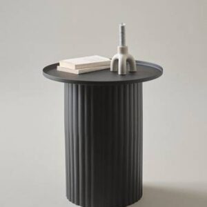 MEDINA sidobord ø 45,5 cm Svart