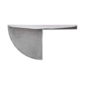 MEGA Sidobord Borstat silverfärg