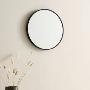 MEGHAN spegel ø 40 cm Svart